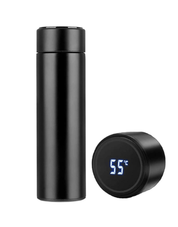 🔥❄️ Termo Inteligente con Medidor LED de Temperatura – Acero Inoxidable 304 (500 ml)