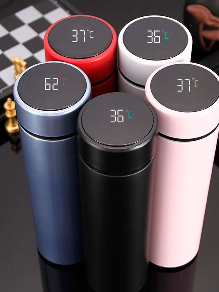 🔥❄️ Termo Inteligente con Medidor LED de Temperatura – Acero Inoxidable 304 (500 ml)